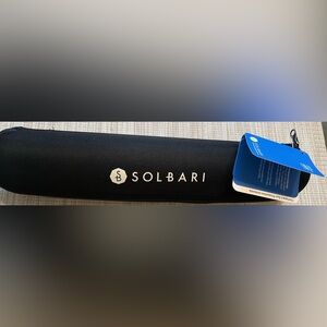 Solbari Black Compact Sun Protective Umbrella UPF 50+ UV Protection